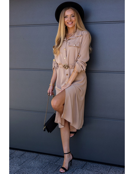 Sukienka Bello Beżowa