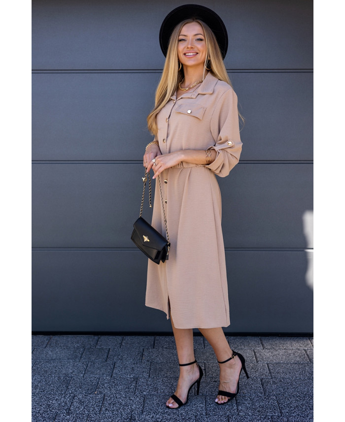 Sukienka Bello Beżowa