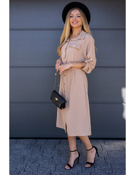 Sukienka Bello Beżowa