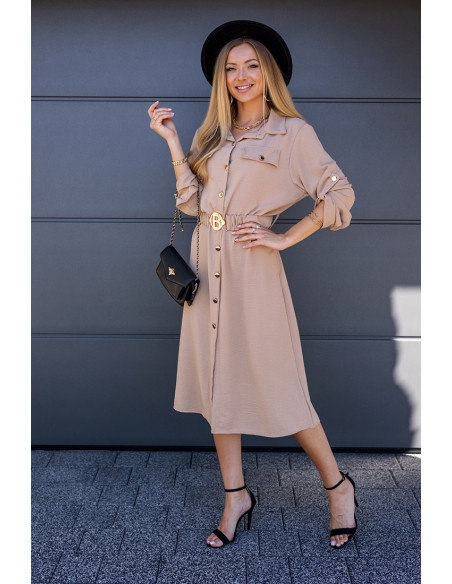 Sukienka Bello Beżowa