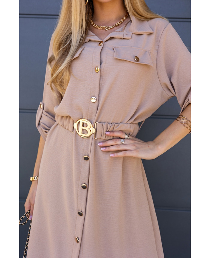 Sukienka Bello Beżowa