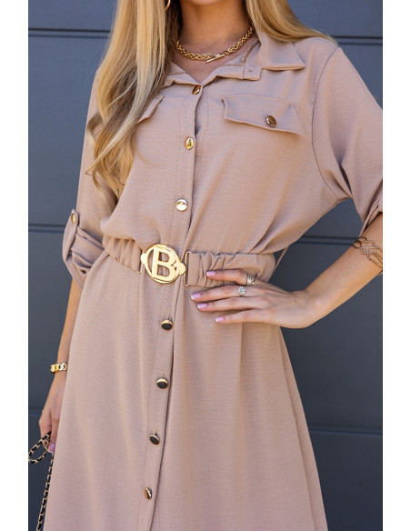 Sukienka Bello Beżowa