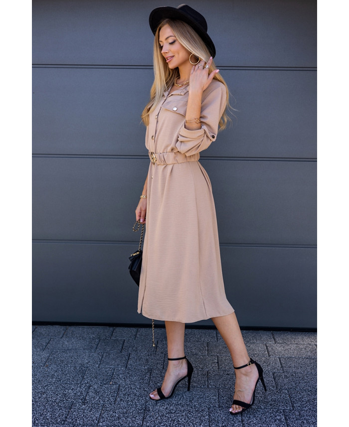 Sukienka Bello Beżowa