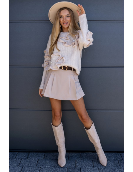 Krótkie Spodenki Figo Beżowe