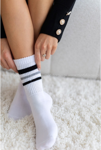 Skarpetki Teen Białe