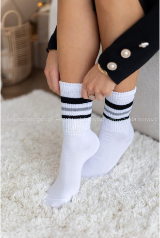 Skarpetki Teen Białe 2