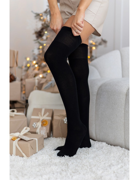 Zakolanówki Classic Czarne