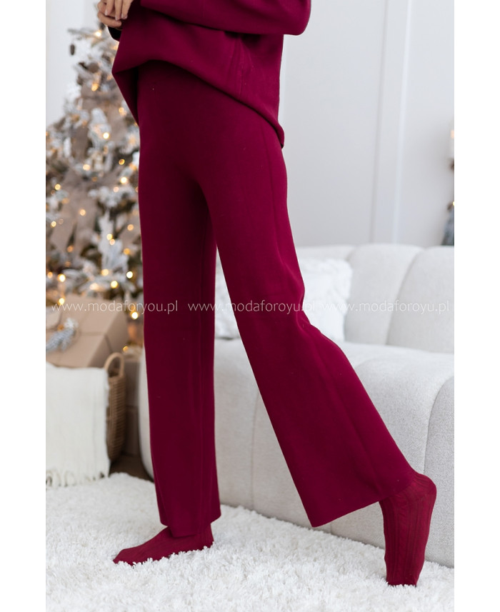 Komplet Cozy Bordowy