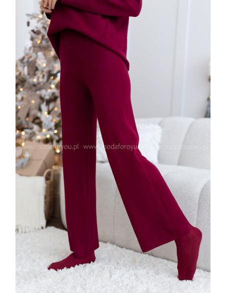 Komplet Cozy Bordowy