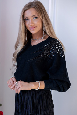 Sweter Wing Czarny