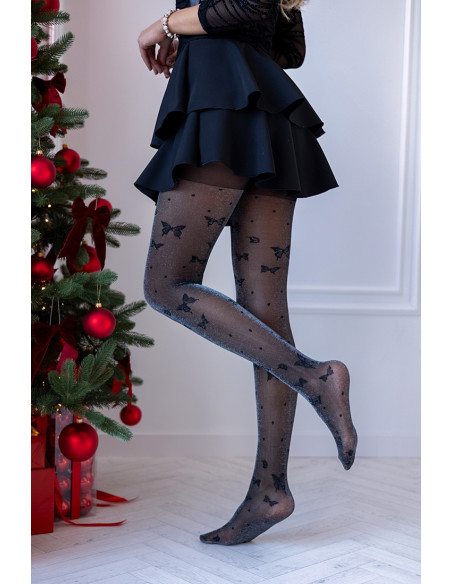 Rajstopy Butterfly Silver