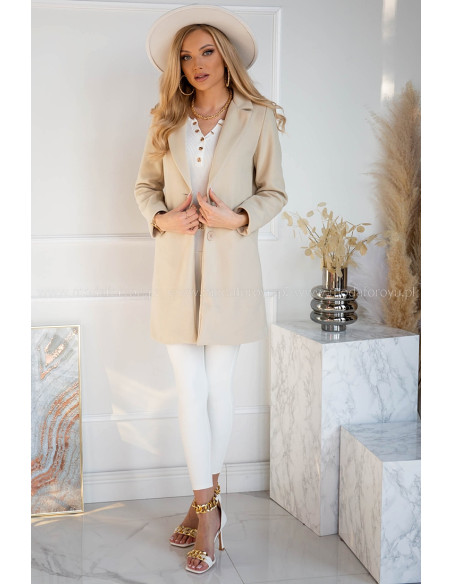 Płaszcz Dyplomatka Jasny Beż