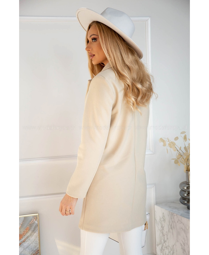 Płaszcz Dyplomatka Jasny Beż