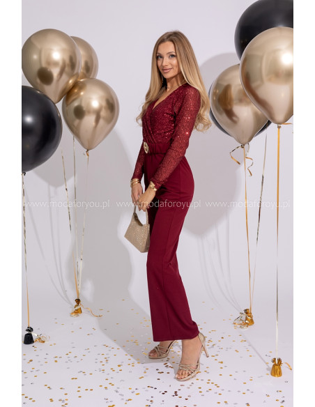 Kombinezon Luccy Burgundowy