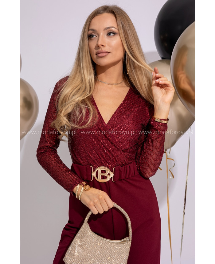 Kombinezon Luccy Burgundowy