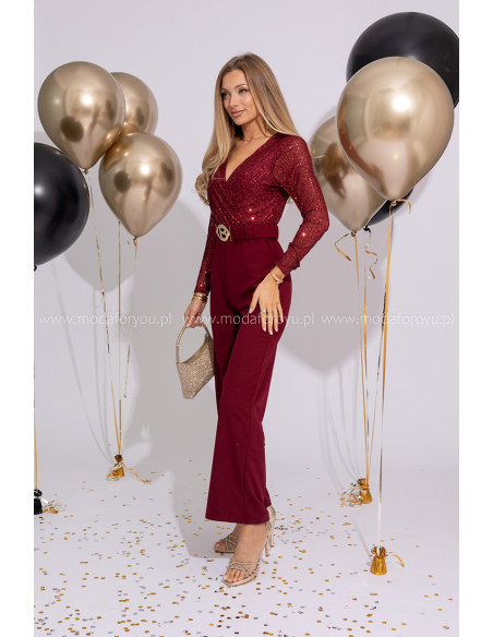 Kombinezon Luccy Burgundowy