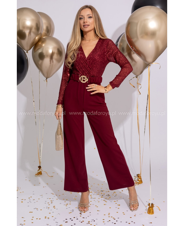 Kombinezon Luccy Burgundowy
