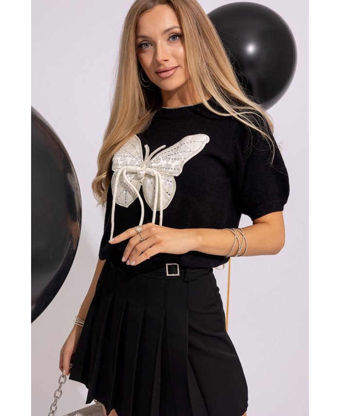 Sweterek Butterfly Czarny