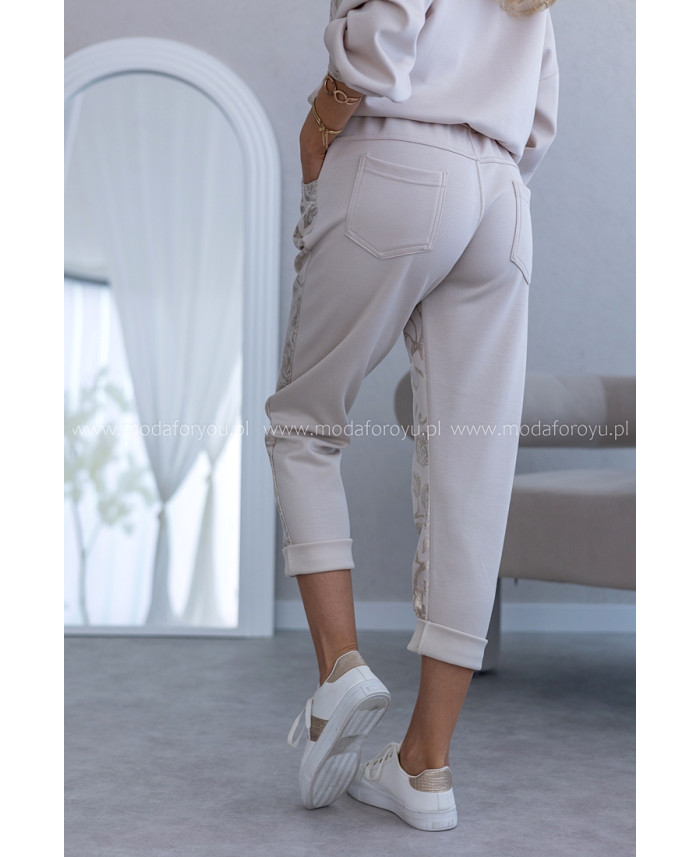 Spodnie Rossa Gold Beżowe