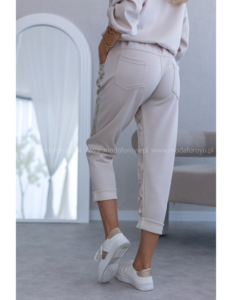 Spodnie Rossa Gold Beżowe