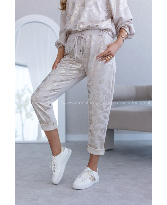 Spodnie Rossa Gold Beżowe