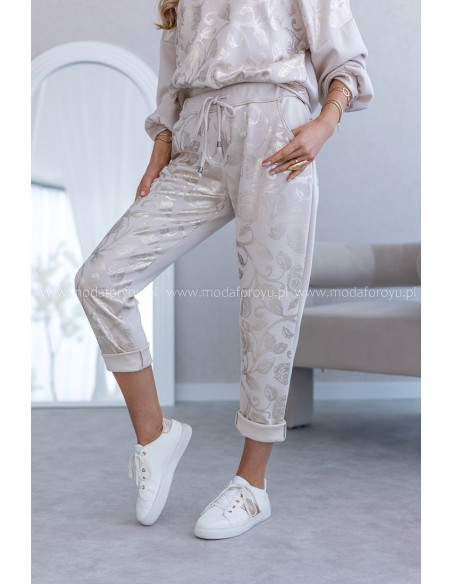 Spodnie Rossa Gold Beżowe