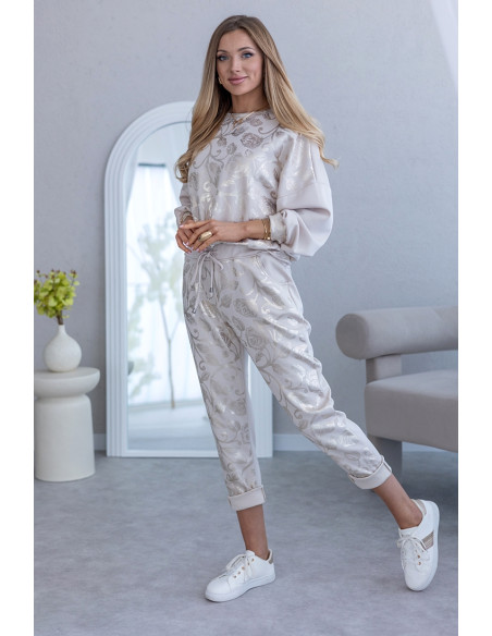 Spodnie Rossa Gold Beżowe