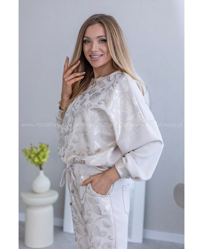 Bluza Rossa Gold Beżowa