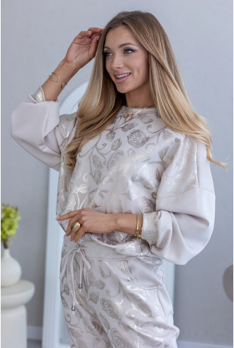 Bluza Rossa Gold Beżowa