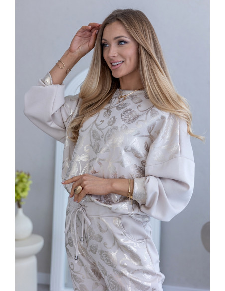 Bluza Rossa Gold Beżowa