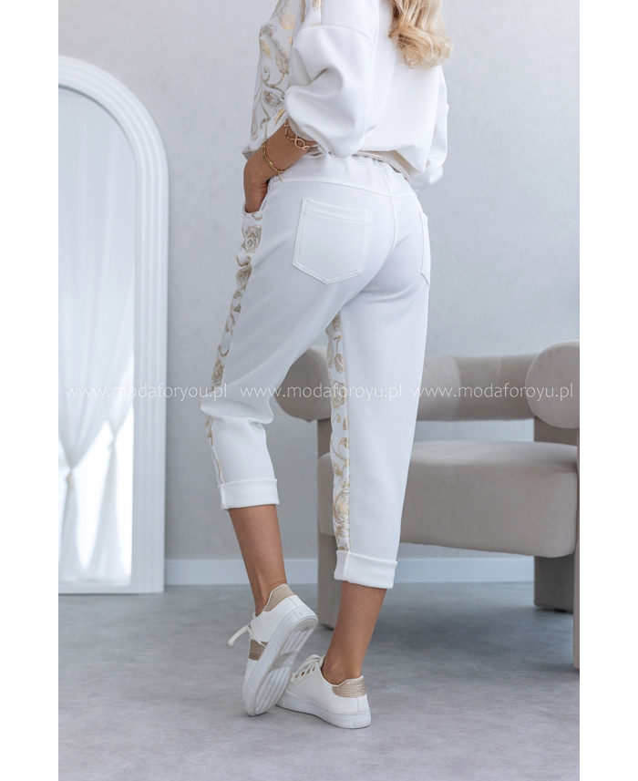 Spodnie Rossa Gold Ekri