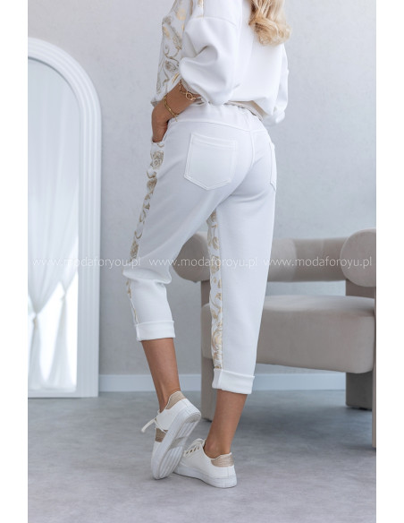 Spodnie Rossa Gold Ekri