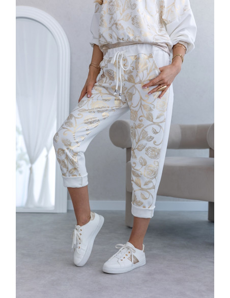 Spodnie Rossa Gold Ekri