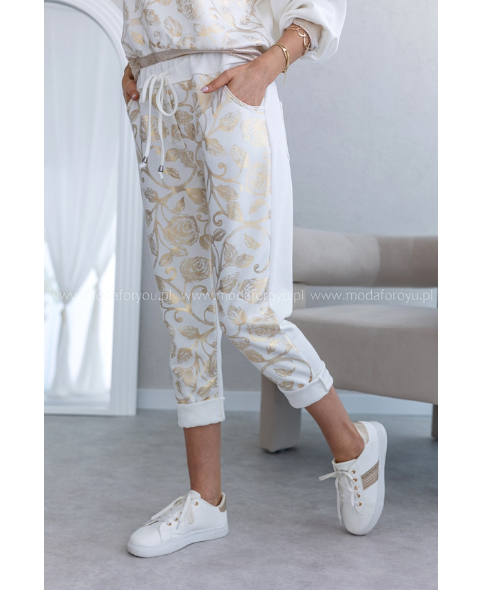 Spodnie Rossa Gold Ekri