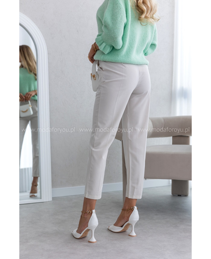 Spodnie Cygaretki Fortte Beżowe