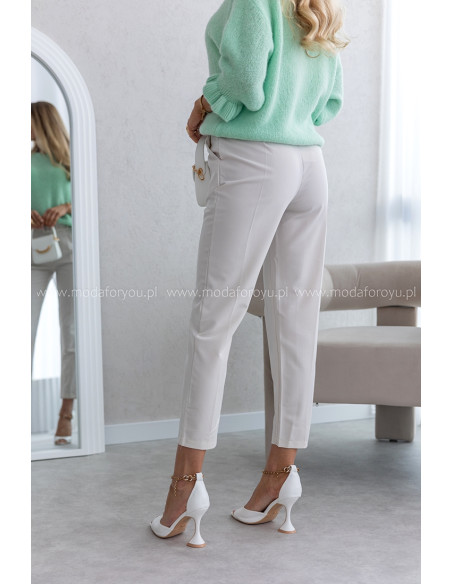 Spodnie Cygaretki Fortte Beżowe