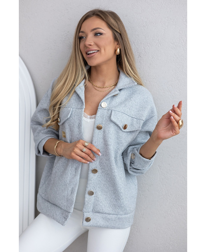 Kurtka Koszulowa Monte Szara