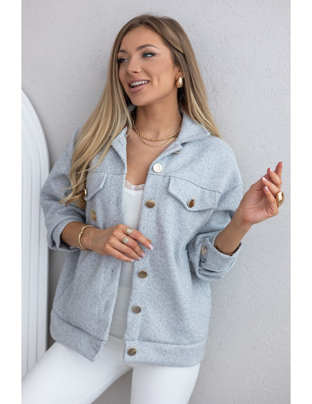 Kurtka Koszulowa Monte Szara