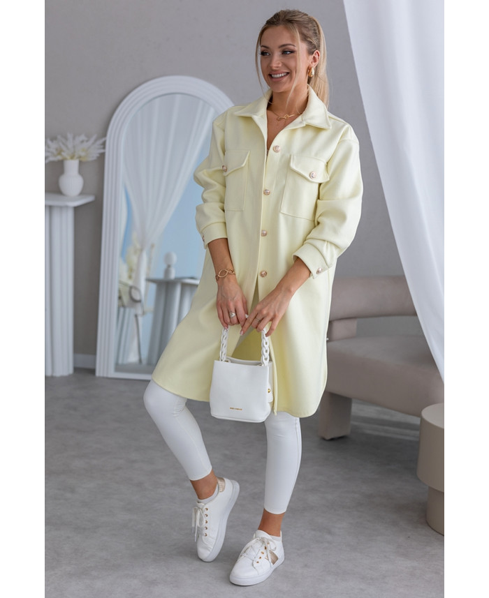 Kurtka Koszulowa Long Żółta