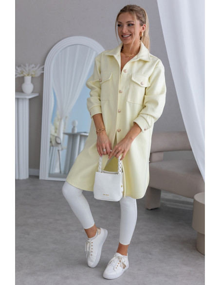 Kurtka Koszulowa Long Żółta