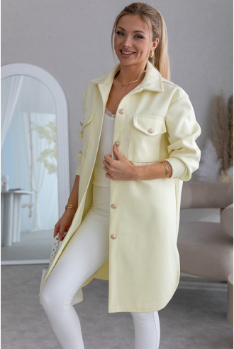 Kurtka Koszulowa Long Żółta