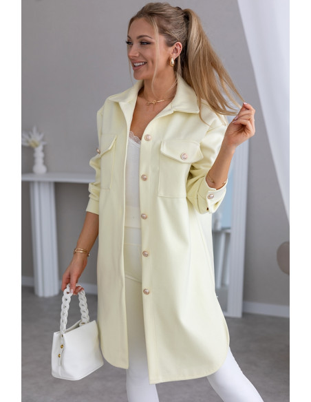 Kurtka Koszulowa Long Żółta