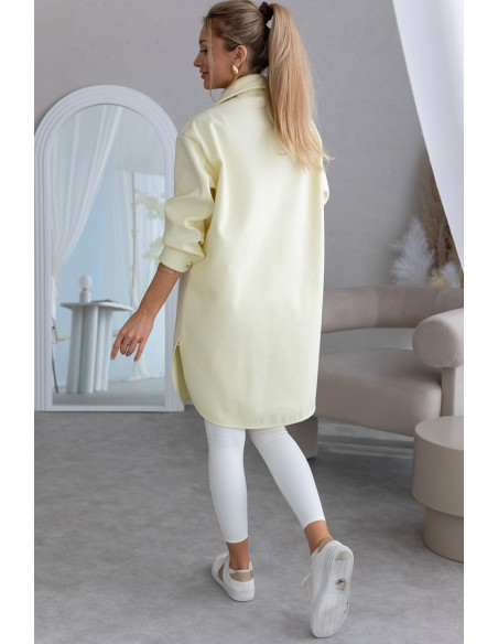 Kurtka Koszulowa Long Żółta