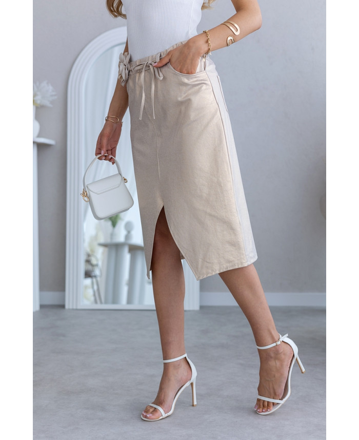 Spódnica Midi Gold