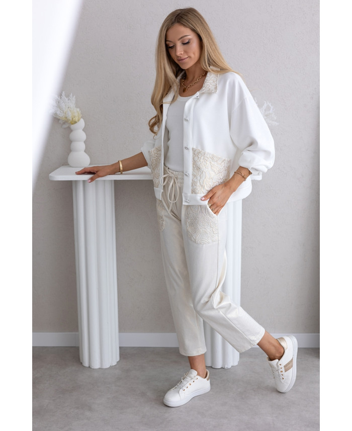 Spodnie Deep z Koronką