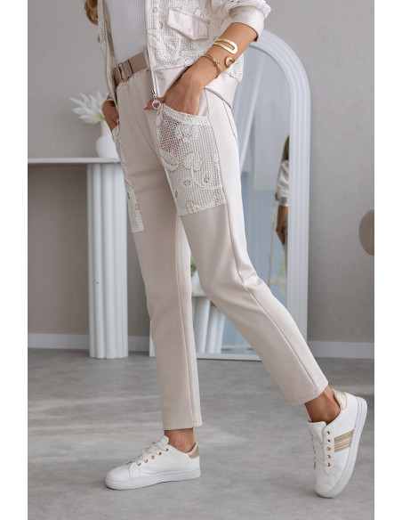 Spodnie Clone Beżowe