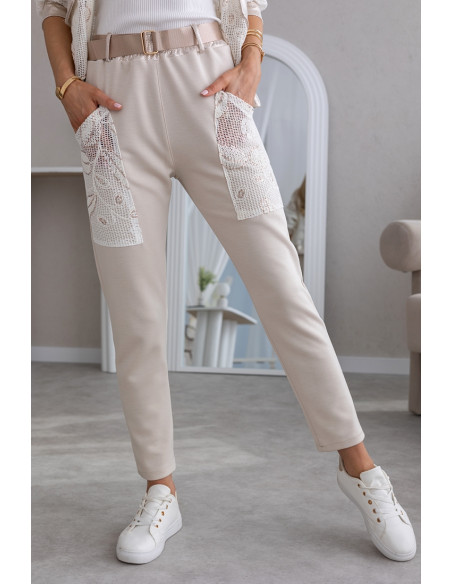 Spodnie Clone Beżowe