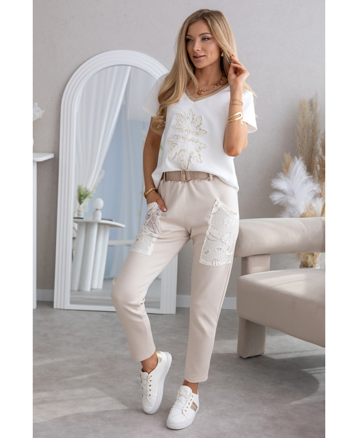 Spodnie Clone Beżowe