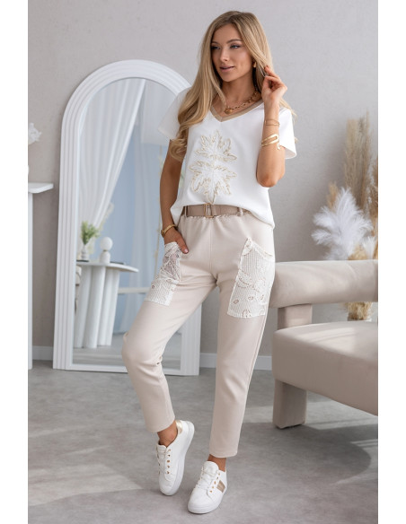 Spodnie Clone Beżowe