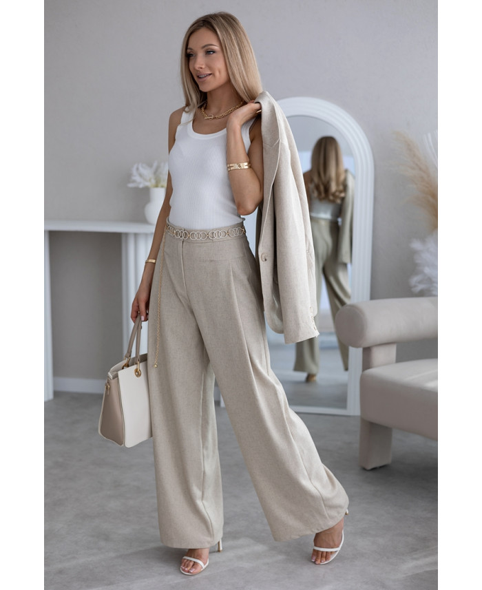 Komplet Teez  Ciemny  Beżowy